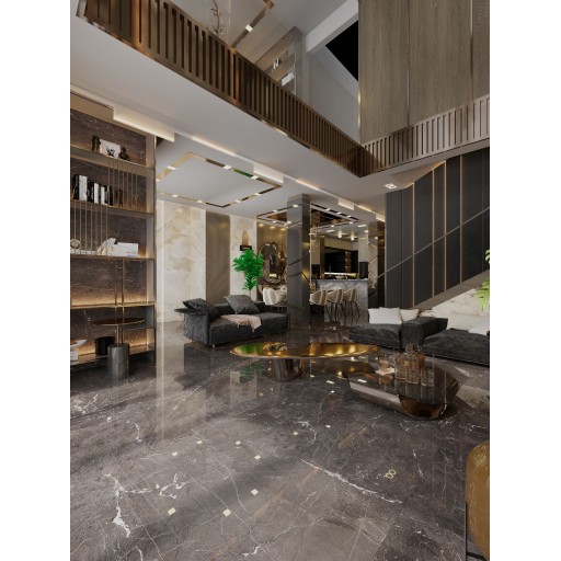 Спеченый камень Juliano Luxury Stone черный 120*270 1227FD20